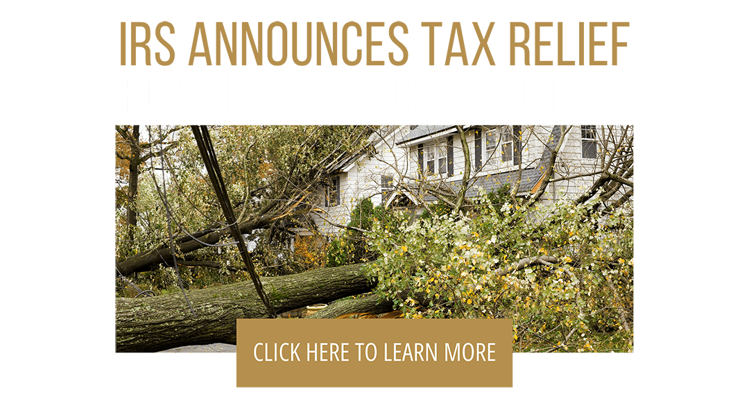 IRS Announces Tax Relief for Texas Storm Victims